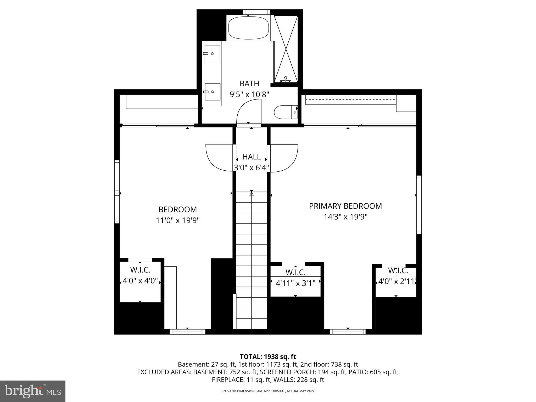 2828 Harford Road Fallston, MD 21047 - Photo 54 of 55 a black and white photo of a floor plan