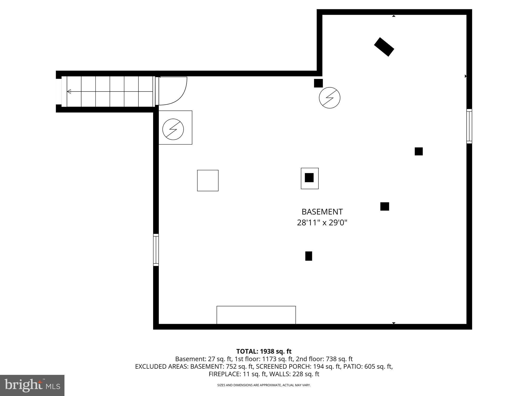 2828 Harford Road Fallston, MD 21047 - Photo 55 of 55 Lower Level Floor Plan
