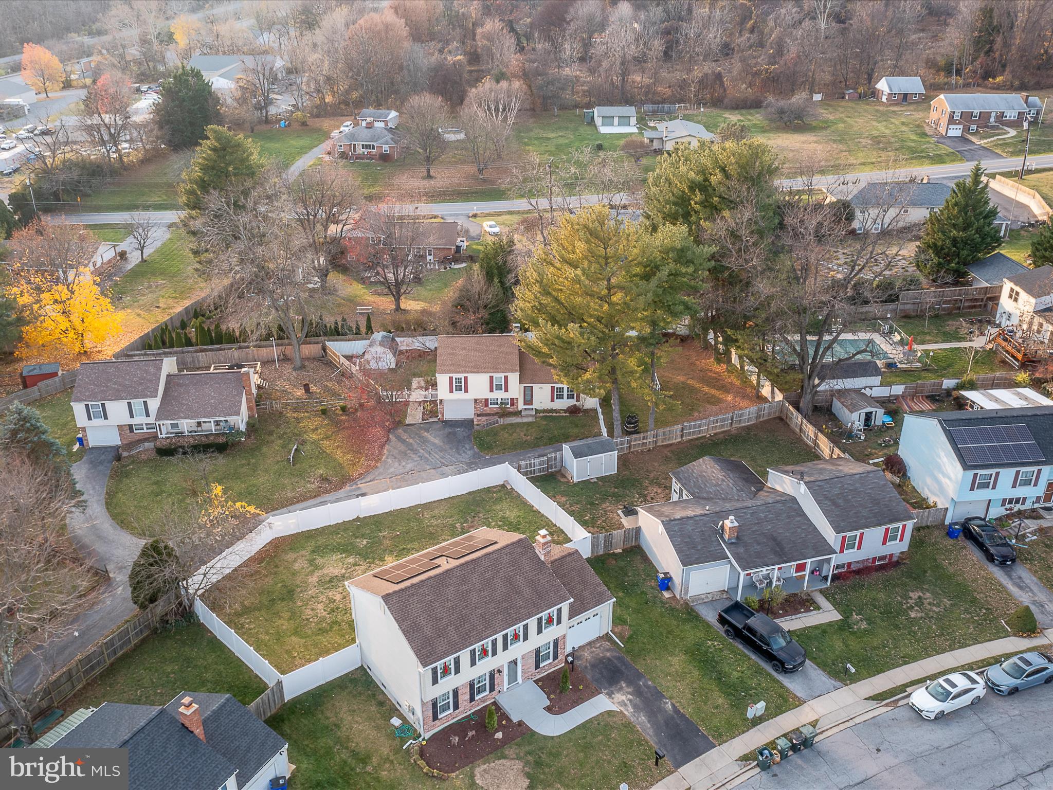 125 Deerfield Place Frederick, MD 21702 - Photo 31 of 34 Aerial showcases your full lot