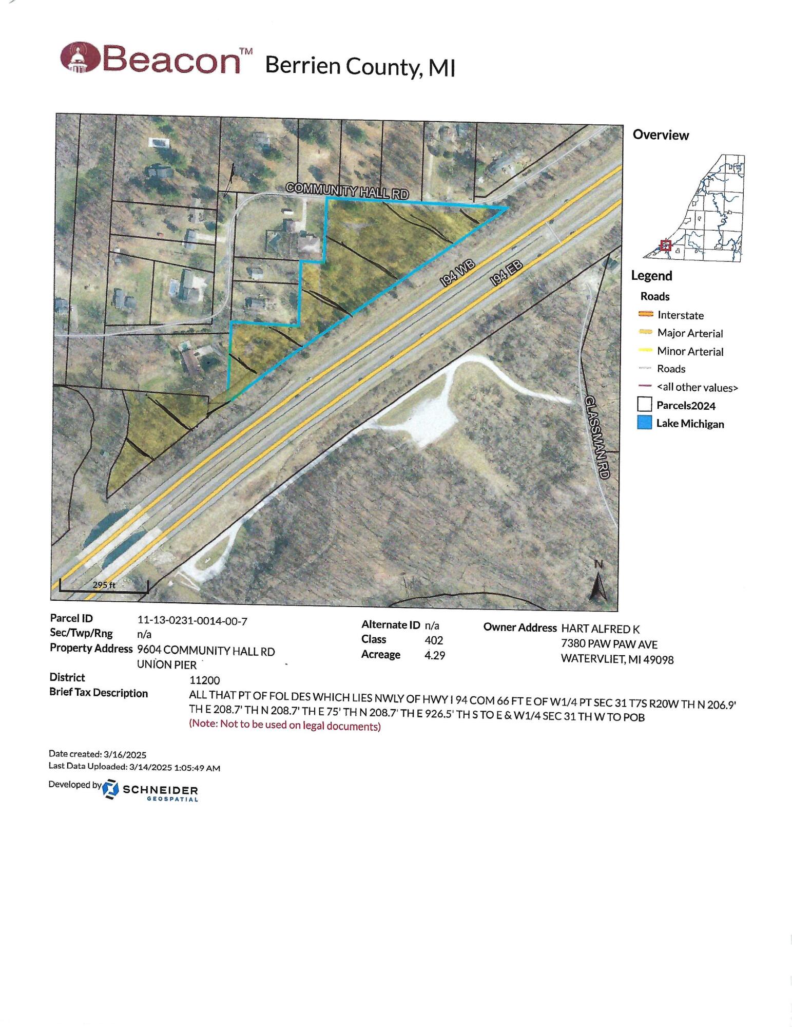 9604-9704 Community Hall Road Union Pier, MI 49129 - Photo 2 of 7 community