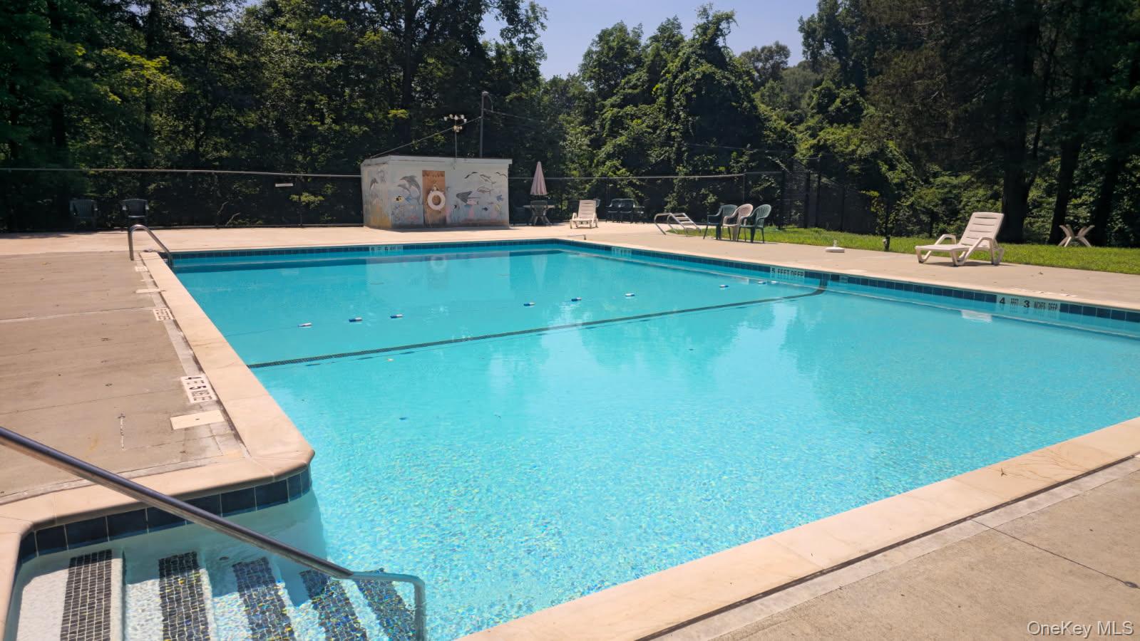 1645 Amazon Road, Unit 1645 Mohegan Lake, NY 10547 - Photo 42 of 50 a view of a swimming pool with a chair and tables