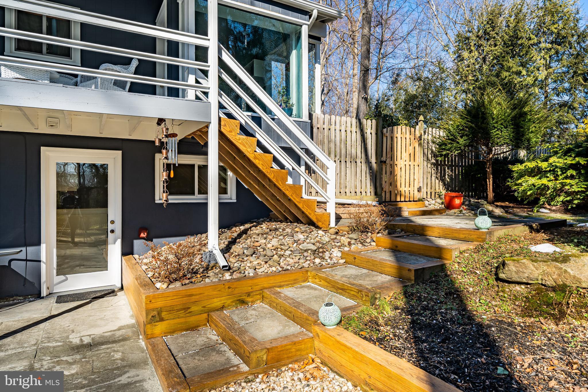 75 Elfman Drive Doylestown, PA 18901 - Photo 32 of 44 Stairs From Balcony Deck To Rear Yard