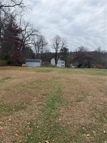 a big yard with some trees