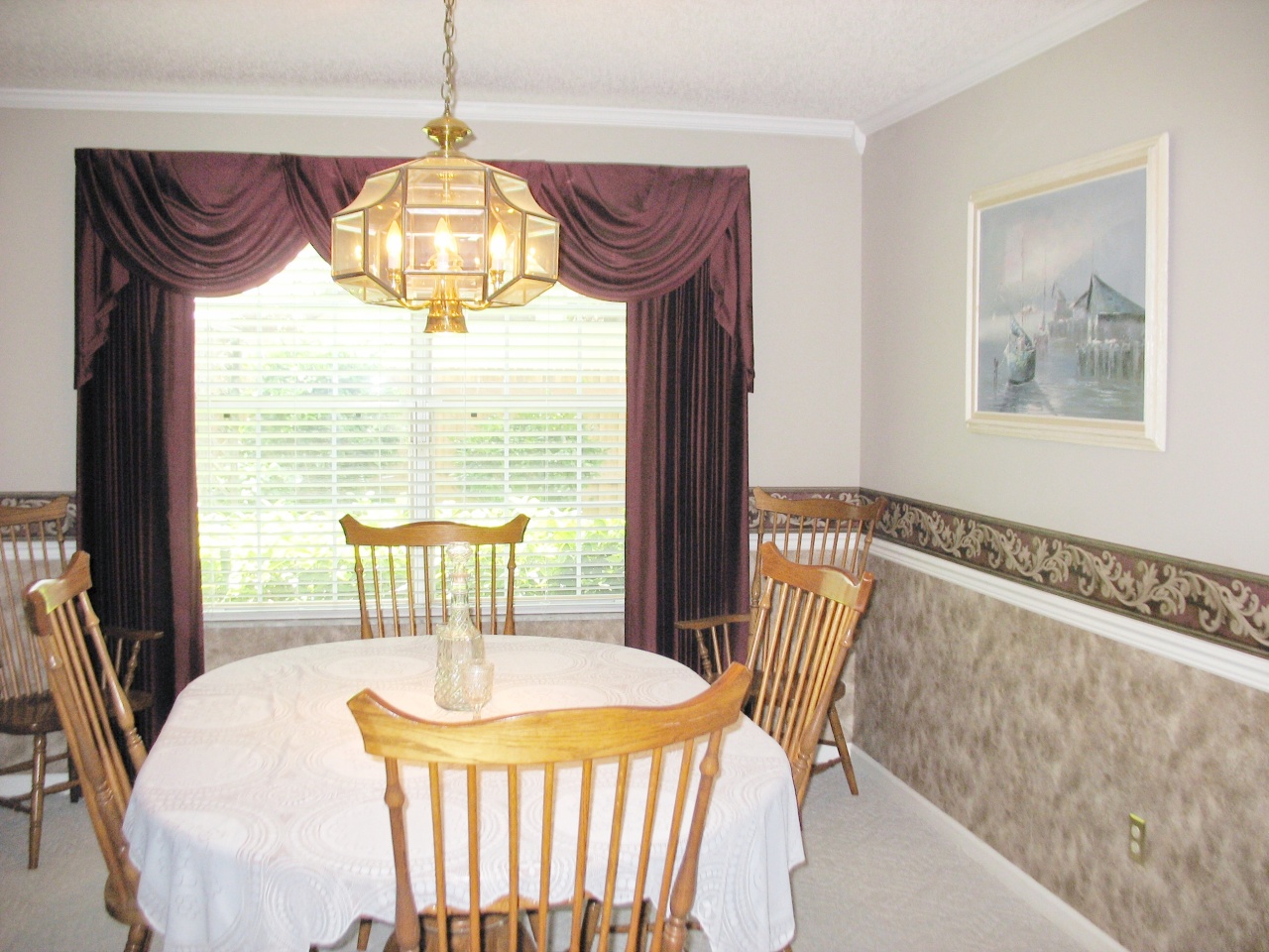 Formal Dining Room w/ chair rail