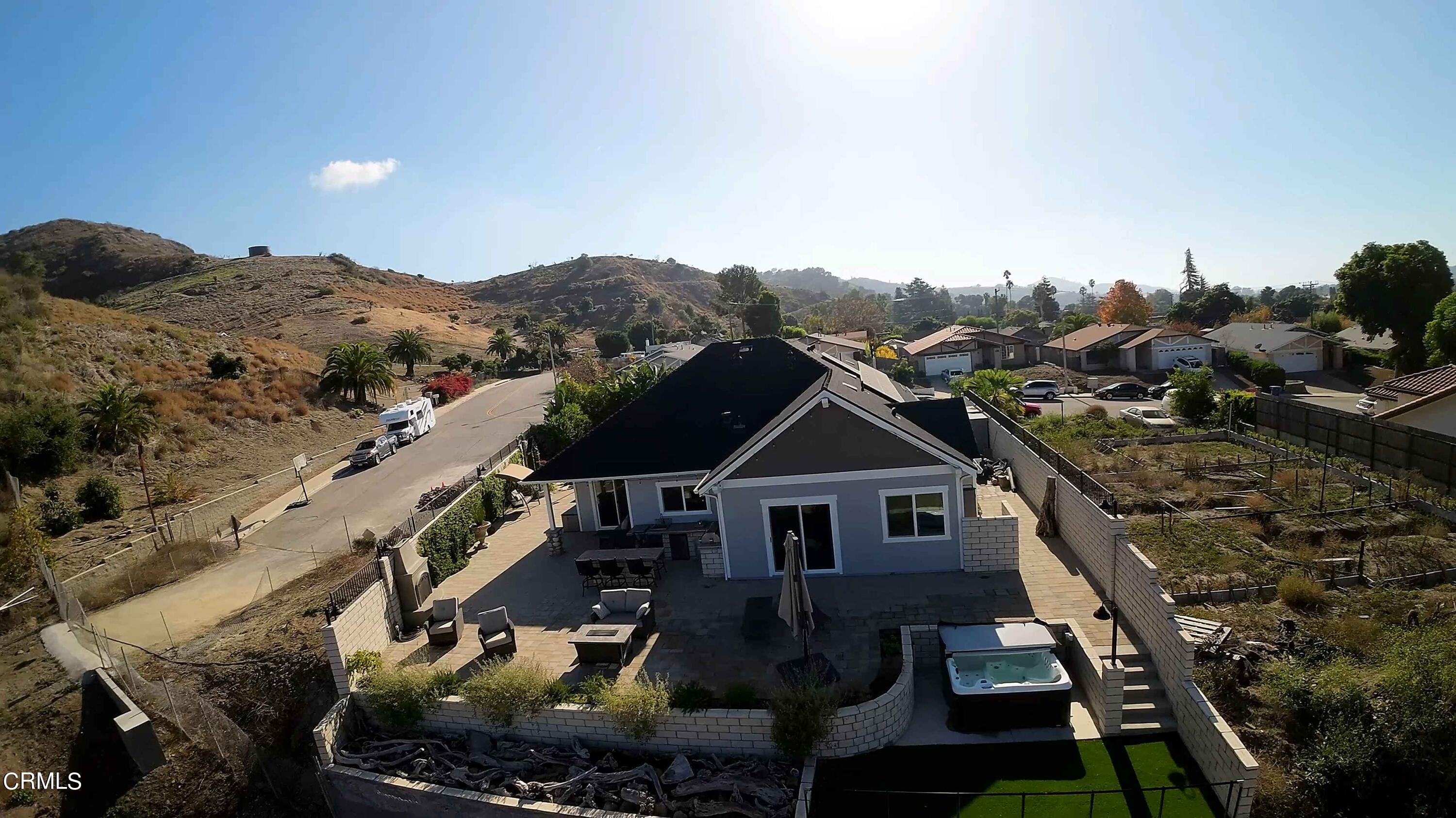 357 Los Cabos Lane Ventura, CA 93001 - Photo 40 of 44 a aerial view of a house with a mountain