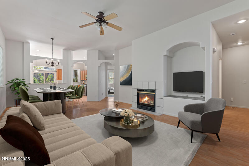 5540 Daybreak Drive Reno, NV 89523 - Photo 4 of 22 a living room with furniture and a flat screen tv