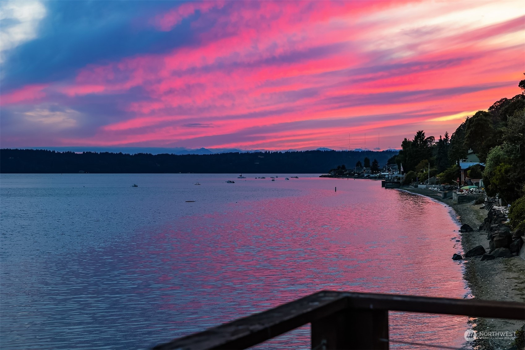 2423 Southwest 172nd Street Burien, WA 98166 - Photo 11 of 26 a view of balcony with sunset