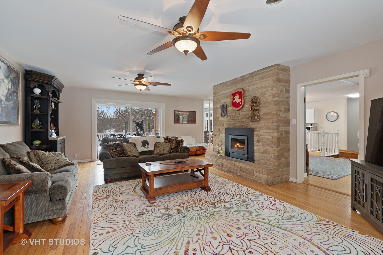 40W938 Whitney Road St. Charles, IL 60175 - Photo 8 of 20 a living room with furniture and a fireplace