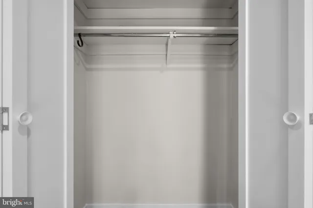 a close view of closet