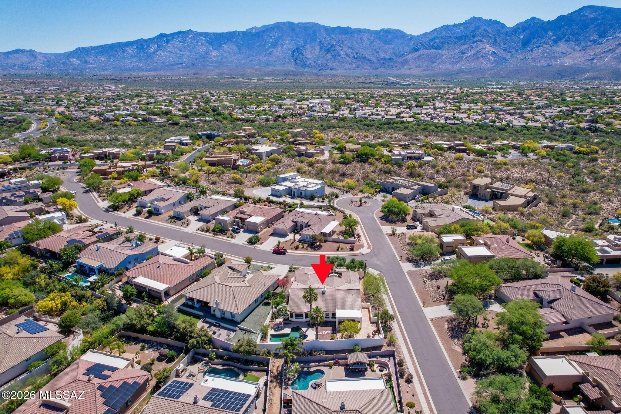 12641 North Rock Creek Road Oro Valley, AZ 85755 - Photo 43 of 48 Ariel