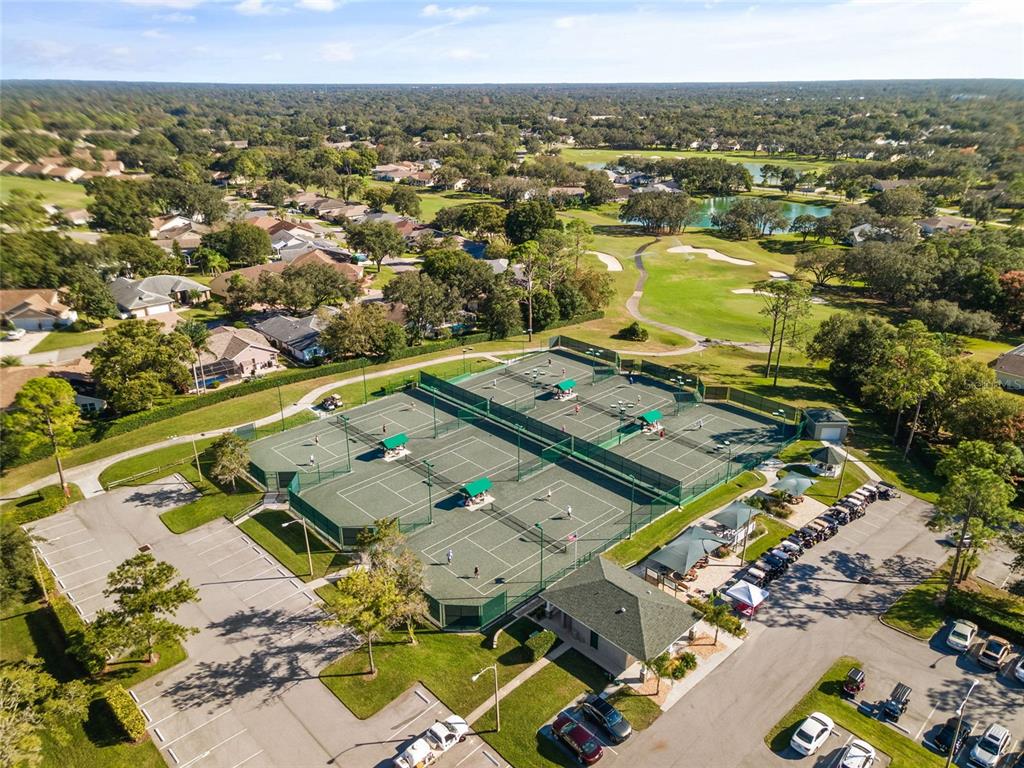 7343 Willowbrook Drive Spring Hill, FL 34606 - Photo 46 of 47 an aerial view of a residential building with an outdoor space