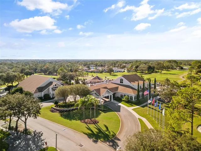 an aerial view of residential building with outdoor space