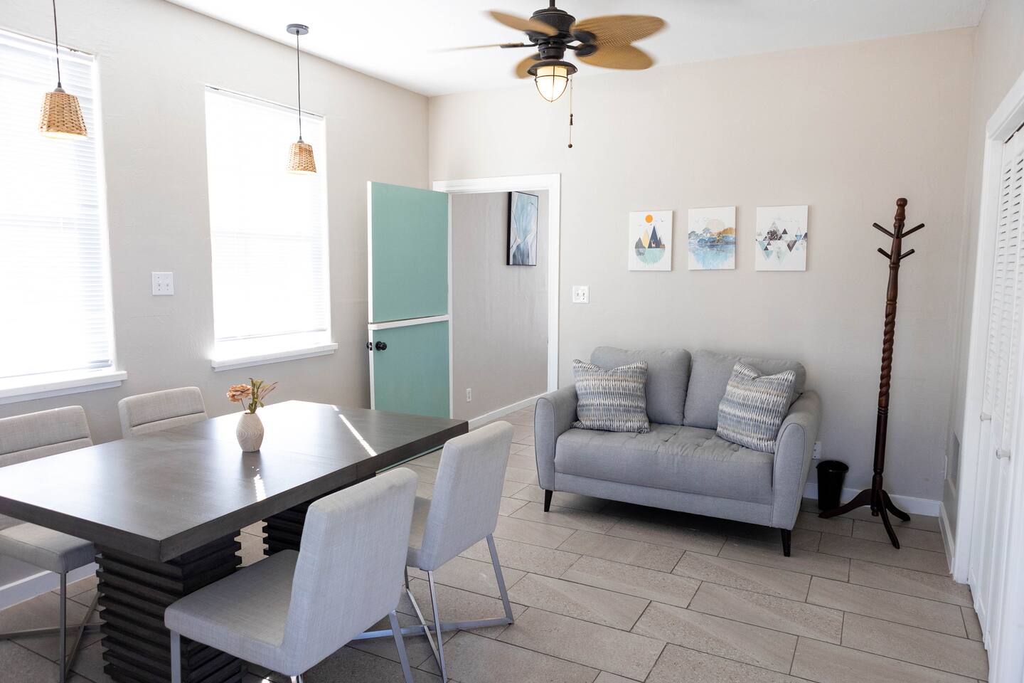 1901 Harmon Hills Road Dripping Springs, TX 78620 - Photo 18 of 27 Dining room featuring ceiling fan and baseboards