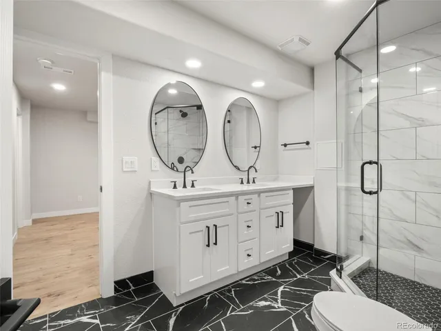 a view of a backyard with stairs