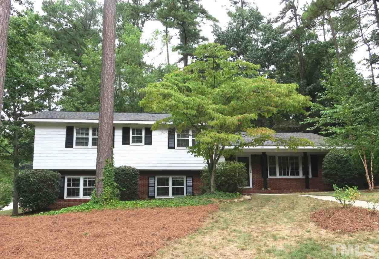 5201 Knollwood Road Raleigh, NC 27609 - Photo 1 of 25 Updated 4BR/3BA/1989sf Midtown split-level on a landscaped corner lot in North Glen near North Hills shops/restaurants & I-440!