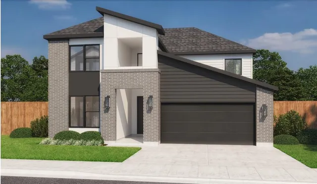 a house that has a window in front of it