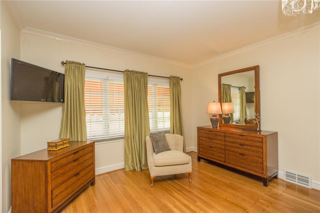 106 Darlington Road Beaver Falls, PA 15010 - Photo 10 of 23 The spacious Master Bedroom boasts high ceilings, crown moulding and refinished true hardwood flooring.