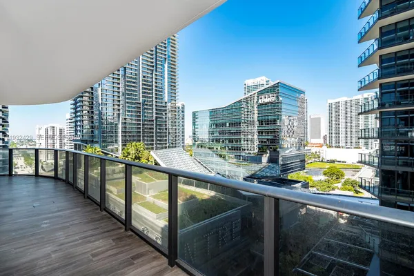 a close up of a mirror