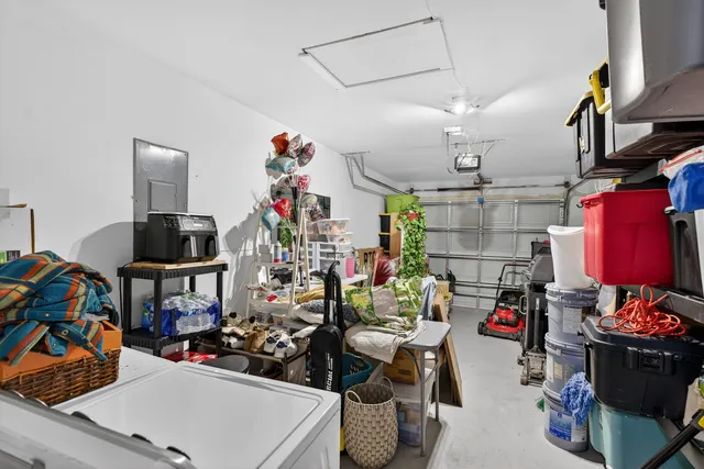 a view of storage and utility room