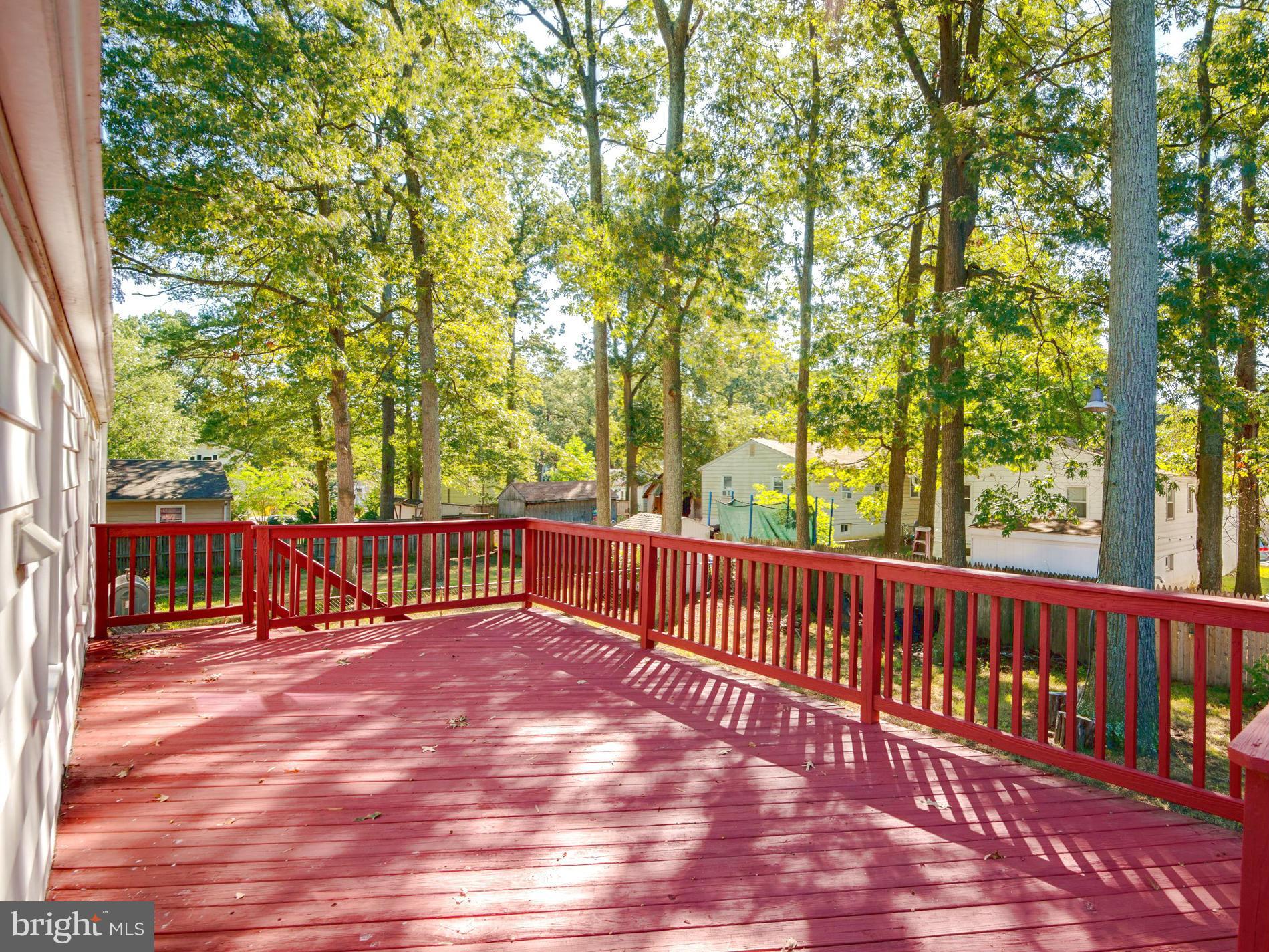 1919 Potomac Road Edgewater, MD 21037 - Photo 17 of 25 Expansive Deck overlooks Fenced Back Yard