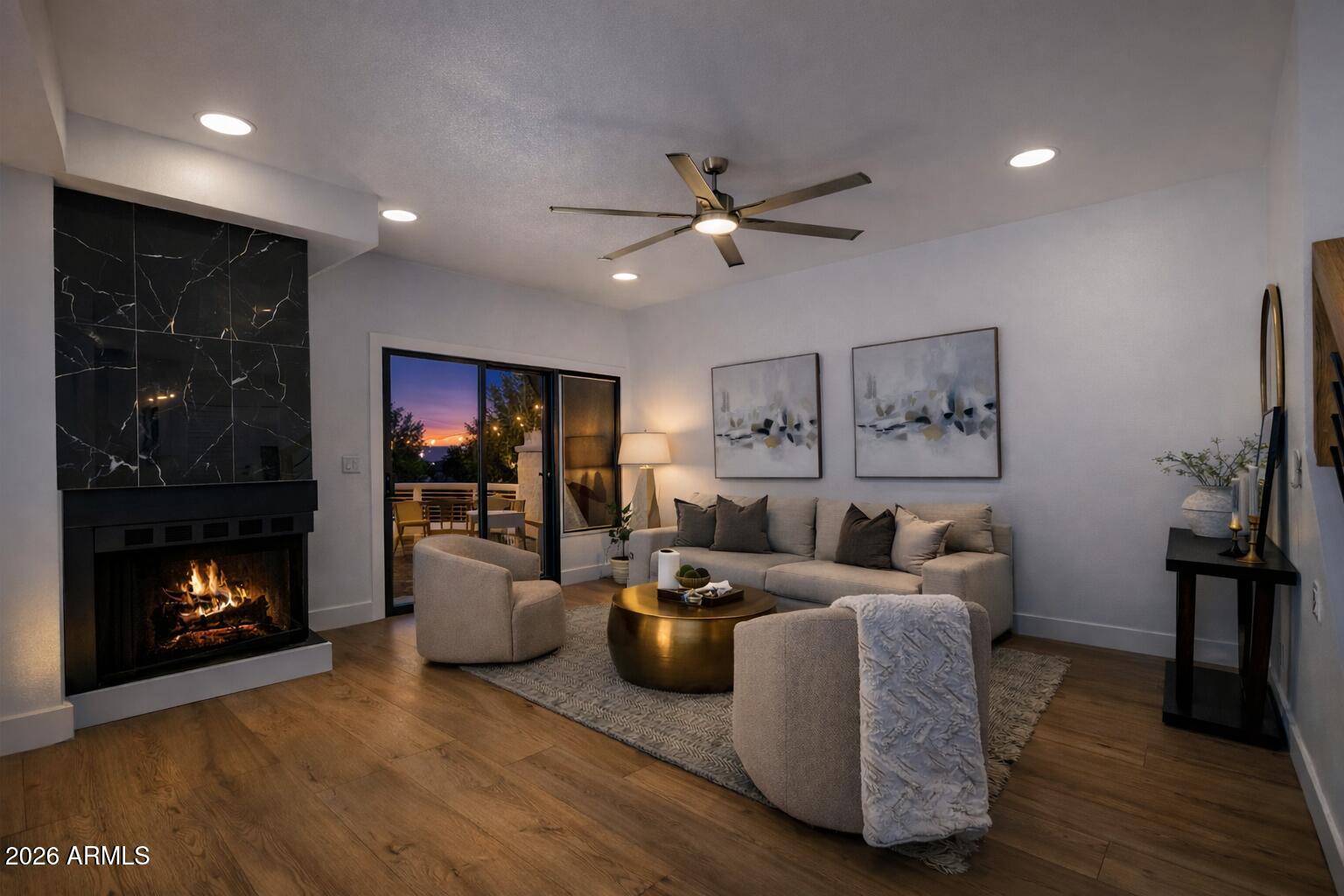 7272 East Gainey Ranch Road, Unit 91 Scottsdale, AZ 85258 - Photo 5 of 66 twilight great room