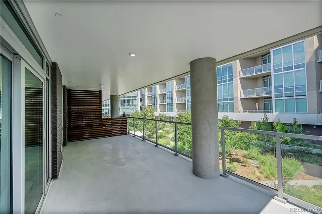 a view of porch with seating space