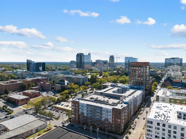 an aerial view of city
