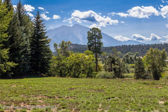 a view of a town with barn