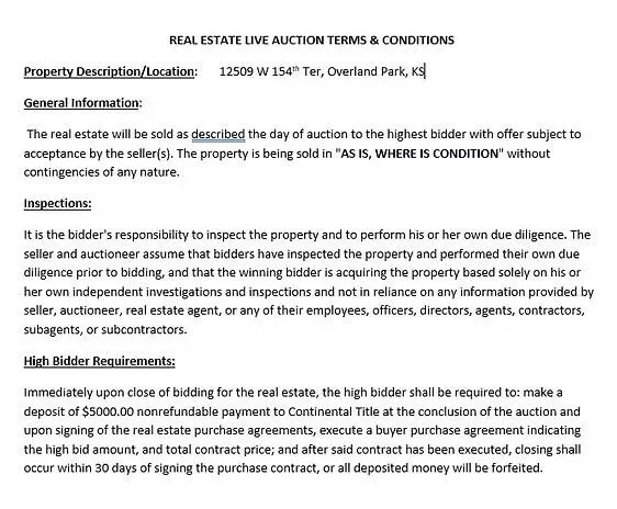 $100,000 | 12509 West 154th Terrace, Overland Park, KS 66221