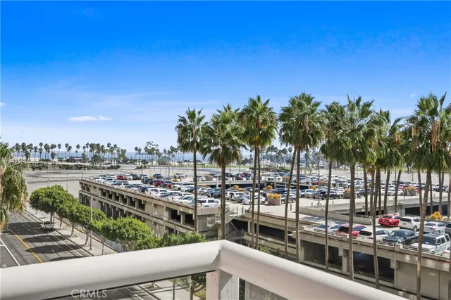 a view of a city from a balcony