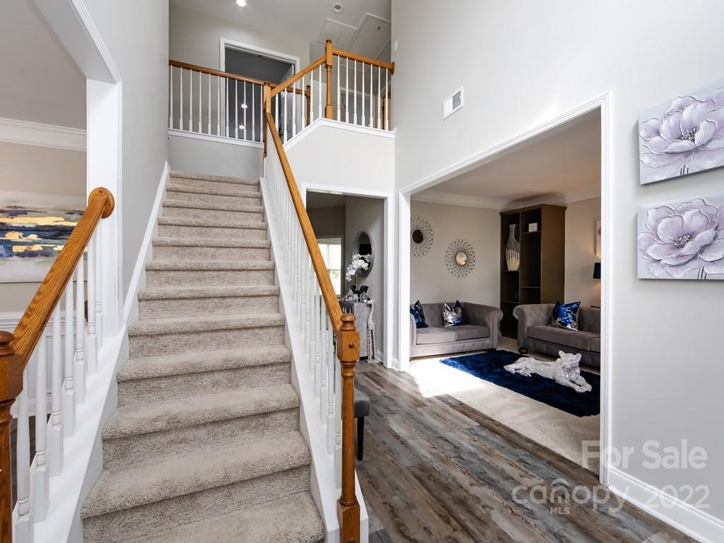 2721 Gosling Terrace Road Charlotte, NC 28262 - Photo 2 of 29 a view of entryway and hall with wooden floor