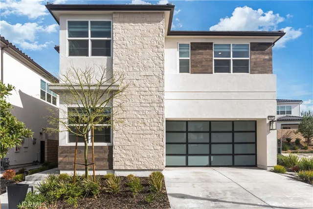 a front view of a house