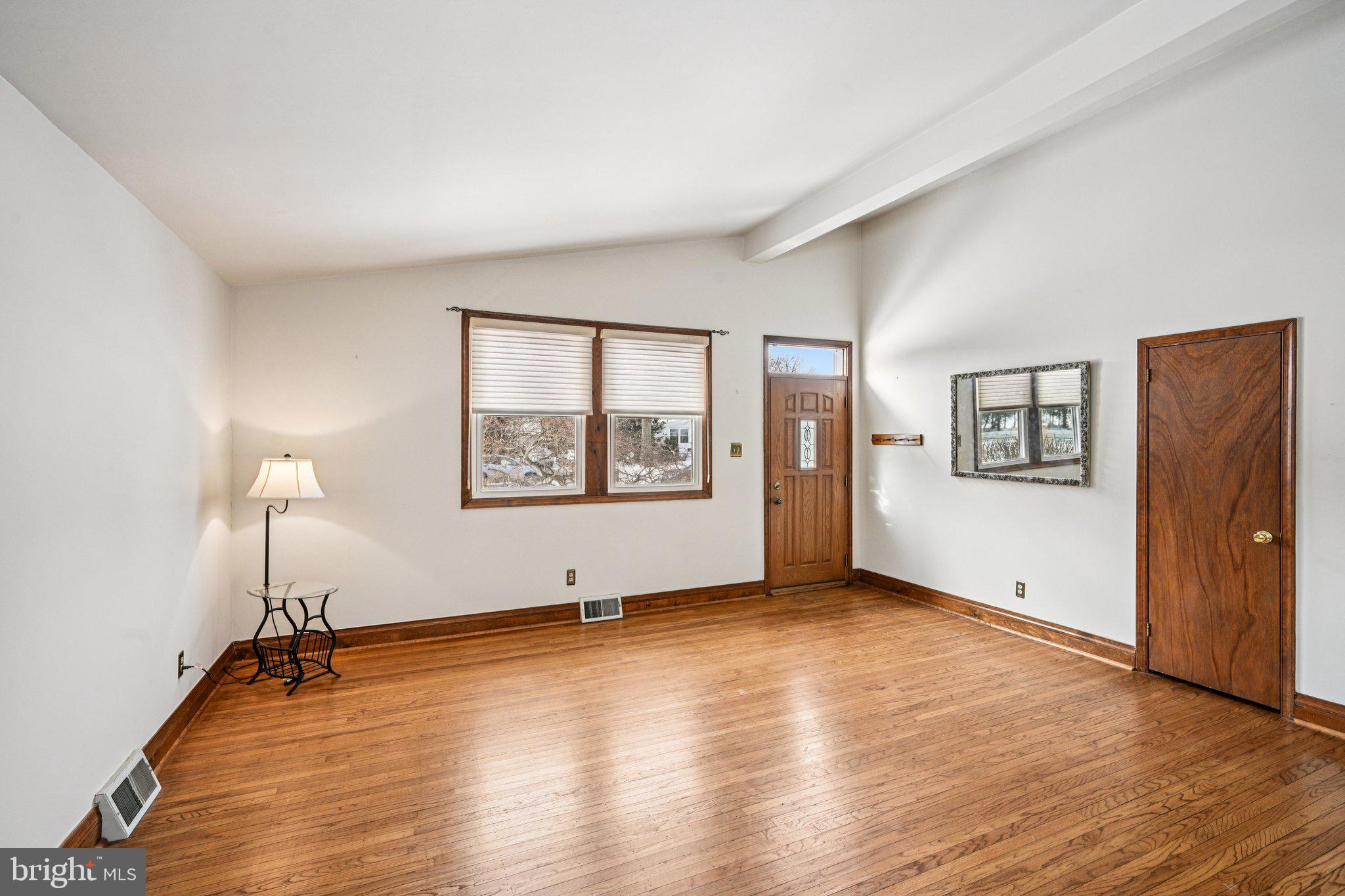 Living Room with vaulted ceilings