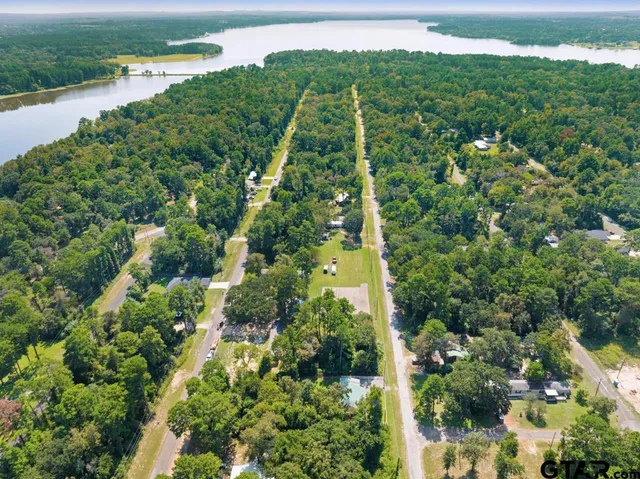 a view of a garden with a building