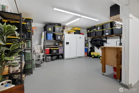 a view of storage and utility room