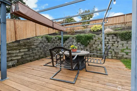 a outdoor view with a sitting space