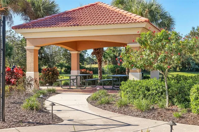 a house view with a garden space