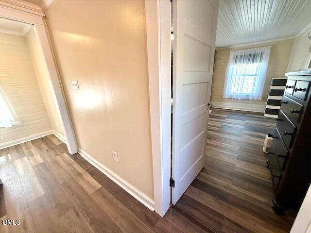 132 Buffalo Road Clarksville, VA 23927 - Photo 20 of 56 a view of a hallway with wooden floor and stairs