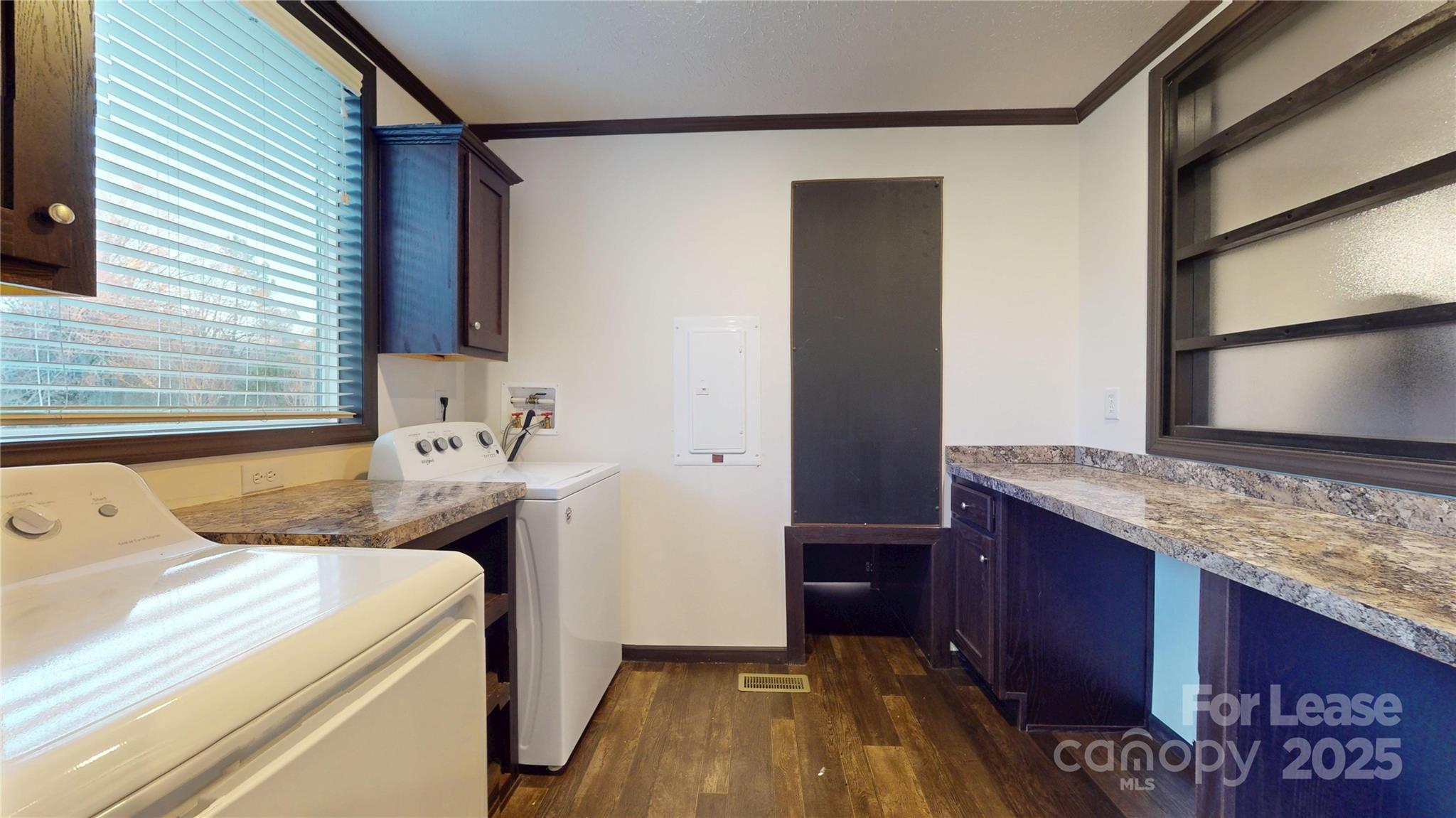 7708 Waxhaw Highway Waxhaw, NC 28173 - Photo 22 of 28 a bathroom with a granite countertop sink and a mirror