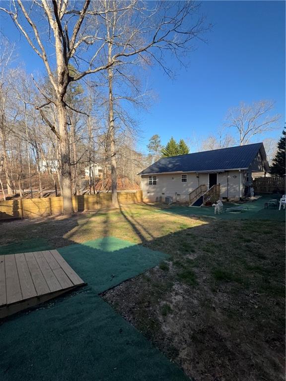 218 Eden Woods Clarkesville, GA 30523 - Photo 32 of 35 a view of yard with swimming pool and outdoor seating