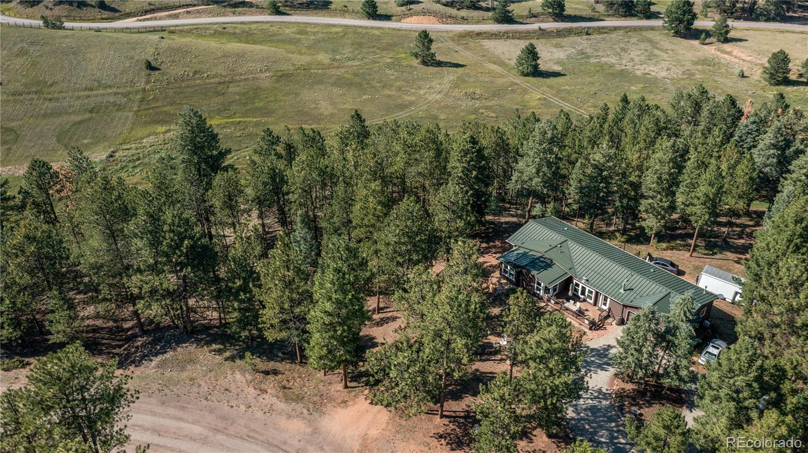 20065 Spring Creek Road Buffalo Creek, CO 80425 - Photo 39 of 41 a view of a house with a yard
