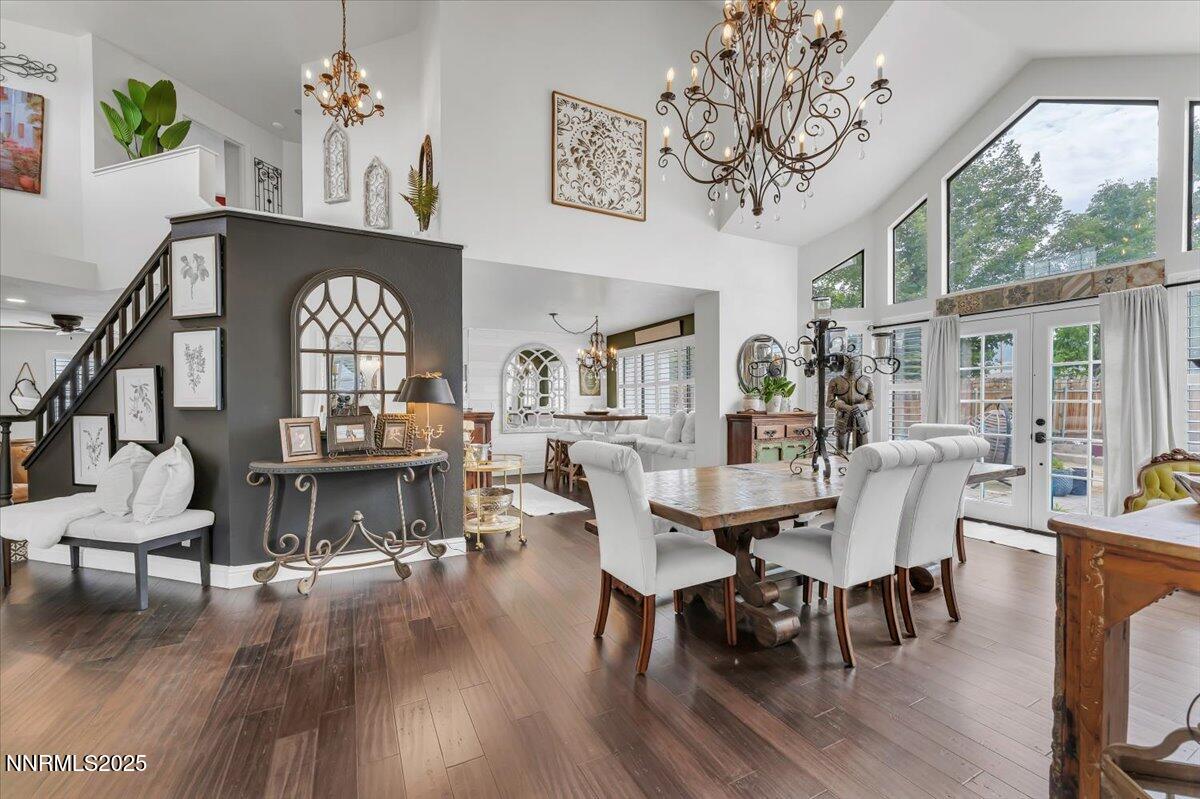 10 High Chaparral Way Reno, NV 89521 - Photo 8 of 42 a view of a dining room with furniture window and wooden floor