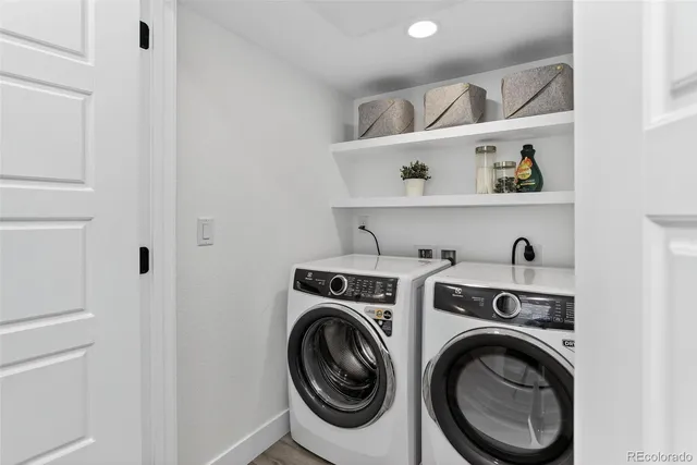 a view of a balcony with city view