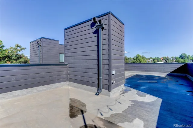 a view of a lake with a city