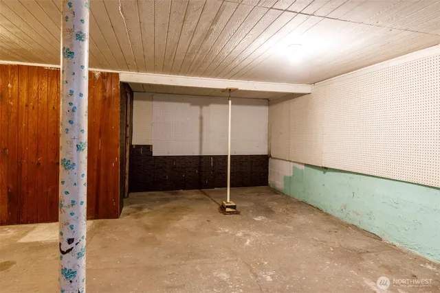 a view of hallway with stairs