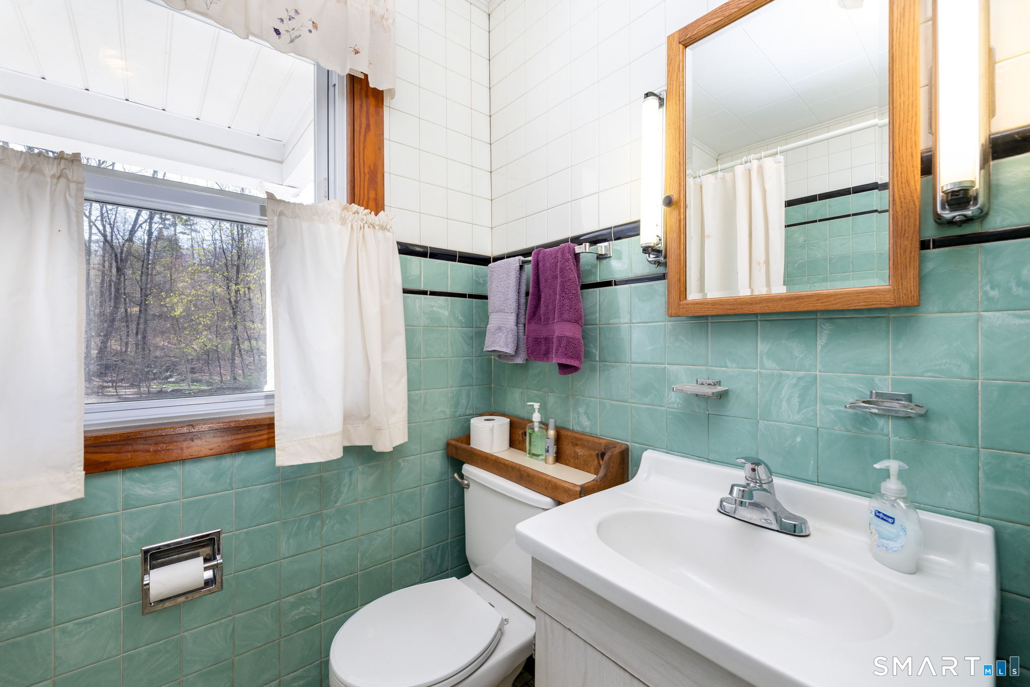 203 Willimantic Road Chaplin, CT 06235 - Photo 17 of 39 a bathroom with a sink toilet and mirror