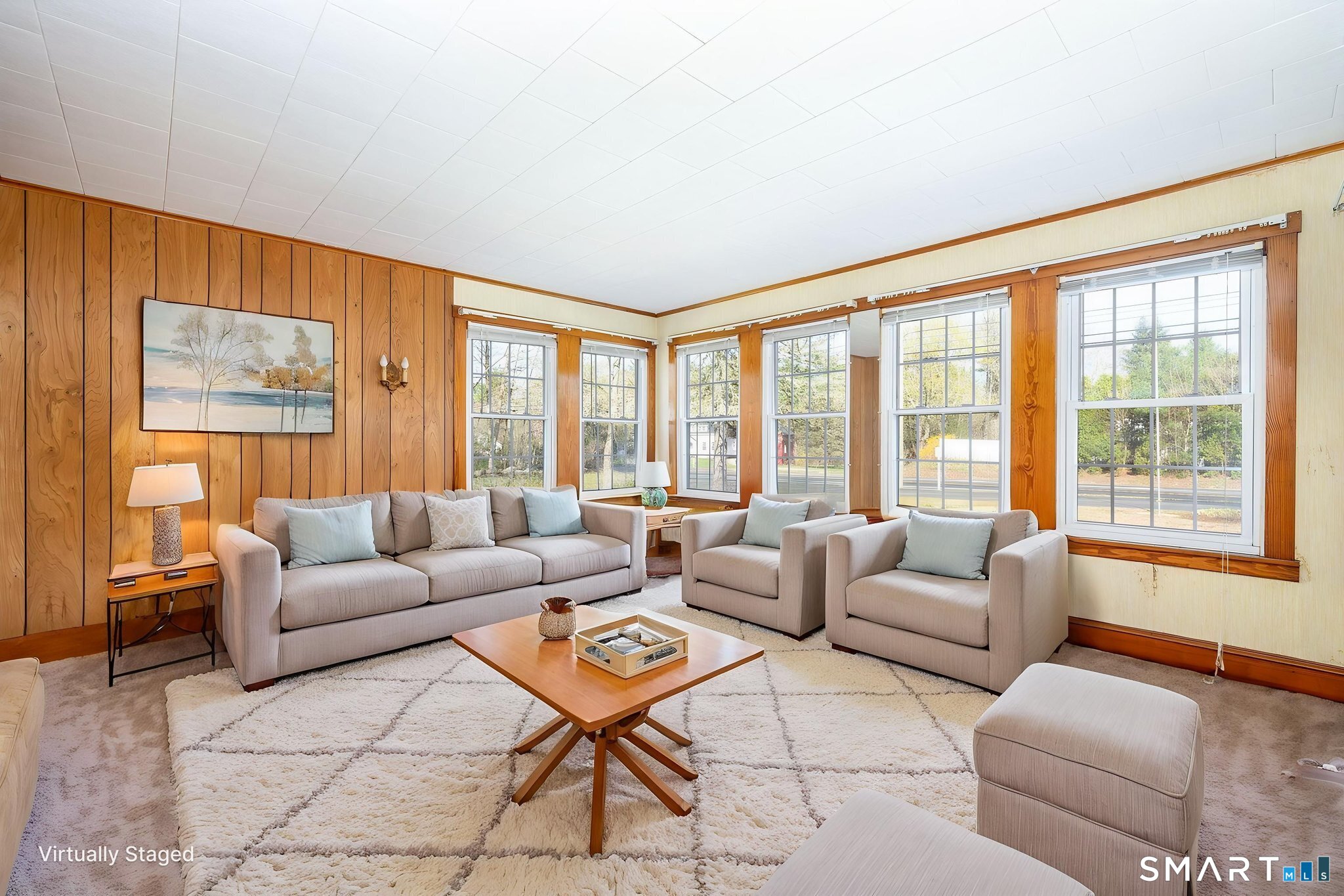 203 Willimantic Road Chaplin, CT 06235 - Photo 6 of 39 a living room with furniture and a large window