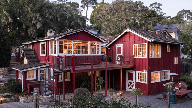 a front view of a house