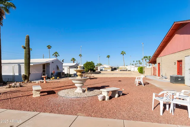 a outdoor space with potted plants