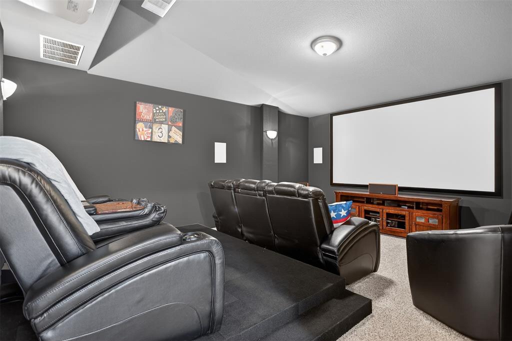 1010 Longhill Way Forney, TX 75126 - Photo 26 of 38 a room with furniture and a projector screen